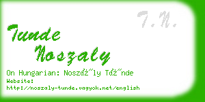 tunde noszaly business card